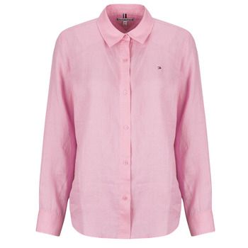 Tommy Hilfiger Camisa ESS LINEN RELAXED LS SHIRT para mujer