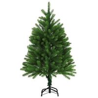 arbol de navidad artificial hojas realistas verde 120 cm vidaxl