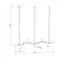 lampara colgante zen 5 luces