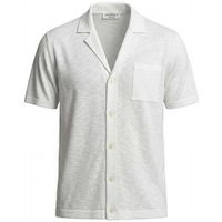 jeordies camisa manga corta 20617 camicia mm fiammata-100 bianco para hombre