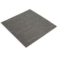 azulejo de alfombra rayado marron oscuro 50 x 50 cm 36 uds vidaxl