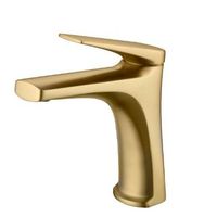 monomando lavabo oro cepillado serie delos