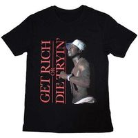 50 cent tops y camisetas get rich para mujer