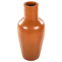jarron de terracota beige 37 cm natural hecho a mano flores artificiales karfi