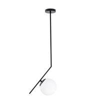 lampara de techo dolunay-143-av negro hierro vidrio 25x15x76 cm