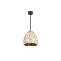 lampara colgante tebas negroblancooro 1xe27 50135xo33x33cm