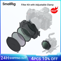 kit de filtros smallrig con abrazadera ajustable de 67 mm-82 mm con cpl vnd filtros 14 de difusion negra para camaras dslr sin espejo 4412