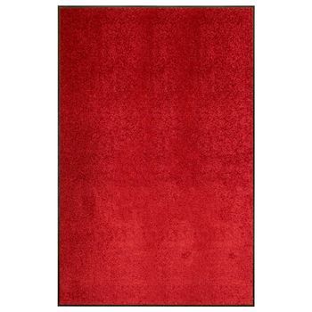 Felpudo Lavable Rojo 120x180 Cm Vidaxl