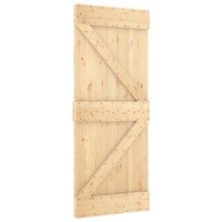 puerta narvik natural 85 x 210 cm madera de pino solido vidaxl