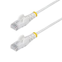 cable ethernet cat6 startech 15m blanco slim lszh poe 100w utp rj45 28awg