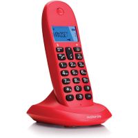 motorola c1001l telefono inalambrico rojo