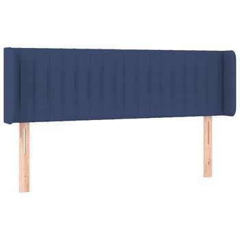 Cabecero De Tela Azul 147x16x78/88 Cm