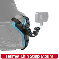 soporte de correa para la barbilla para casco de motocicleta gopro hero 13 12 11 10 9 8 dji osmo insta360 sjcam sj4000 akaso accesorios de camara de accion