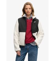 superdry para mujer w5012072a chaqueta fleece hybrid trekker blanco m casual poliester reciclado