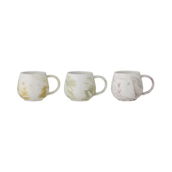 Taza gres verde ( juego de 3 )