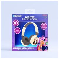 otl technologies auriculares infantiles inalambricos kpop demon hunters huntrix golden plegables y con control parental de volumen