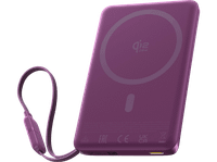 powerbank - baseus picogo am52 10000 mah 45 w qi22 de 25w usb-c carga inalambrica rapida multidispositivo certificado ccc dark cherry