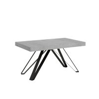 mesa extensible 90x160264 cm efecto madera cemento
