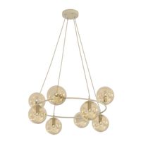lampara colgante ibar ambar 9 luces