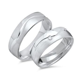 Alianzas plata 925: alianzas circonita