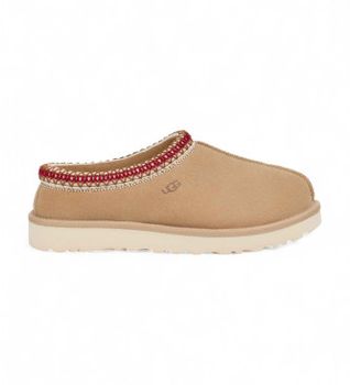 UGG para mujer. 5955 Zapatillas de Piel Tasman marrón (37), Plano, Ninguno, Casual, Homewear