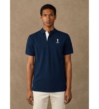 Hackett London para hombre. HM5600205 Polo Nbr marino (XL), Casual, Algodón, Clásico, Manga corta