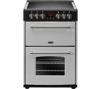 BELLING Farmhouse 60E Electric Ceramic Cooker - Silver & Black, Silver