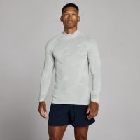 camiseta sin costuras con cremallera 14 tempo pillar graphic para hombre de mp - chrome - xs
