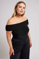 yours london body negro bardot mujer curvy y tallas grandes yours london