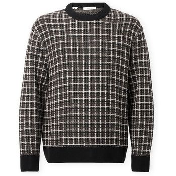 Selected Jersey Mikolas Knit - Black/Demitasse para hombre