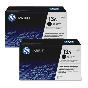 Original Multipack HP LaserJet 1300T Printer Toner Cartridges (2 Pack) -Q2613A