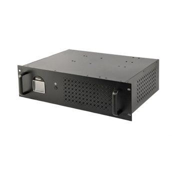 SAI Gembird 1500VA 900W Rack 3.4U 4xIEC USB LCD VRLA Línea interactiva Negro