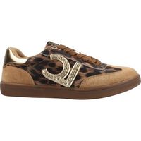 lola casademunt zapatillas animal-print sneaker with logo and stud para mujer