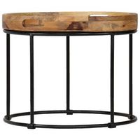 mesa de centro  50 x 40 cm  madera - marron