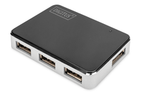 usb 20 4-port hub 4x usb af 1x usb bminif incl usb am to mini5p cable black