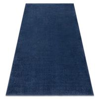alfombra de lavado moderna lindo azul oscuro antideslizante peluda 200x290 cm