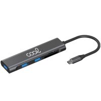 cool hub tipo-c 5 puertos 3x usb 30sdmicro sd