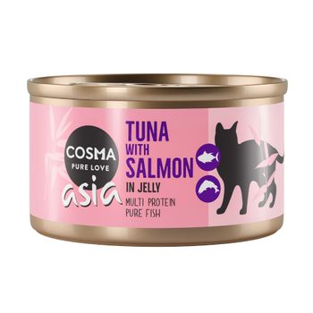 Cosma Asia en gelatina 24 x 85 g - Pack Ahorro - Atún con salmón
