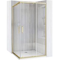 cabina de ducha rea city 80x100 brush gold