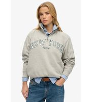 superdry para mujer w2012259a sudadera athletic gris s casual algodon