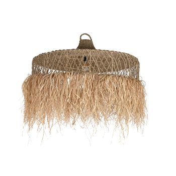 Lampara Techo Fibras Naturales 125x125x54