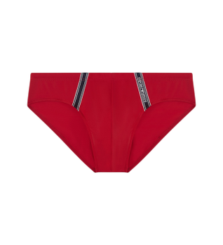 Emporio Armani para hombre. EM000570_AF20426 Bañador Slip Cint rojo (XXL), Beachwear, Poliamida