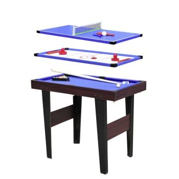 Mesa Multijuegos 3 en 1 TOPLIFE – Billar, Hockey y Tenis de Mesa