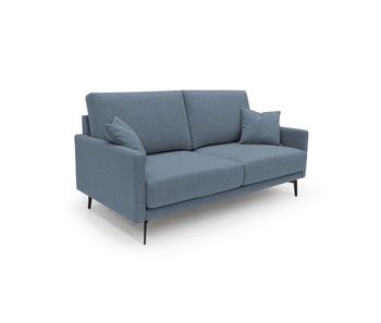 Saturno sofá moderno en tela suave e impermeable 180 cm azul