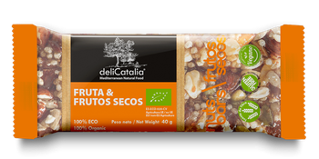 Barrita ecológica de fruta y frutos secos de 40gr de deliCatalia