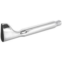 silenciador de escape paughco fishtail largo cromado