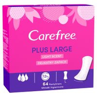 carefree plus large light scent pantyliners