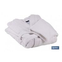 albornoz blanco gr500m2 modelo paloma talla s