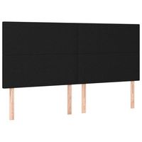 cabecero de cama de tela negro 180x5x118128 cm vidaxl