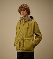 cp company para hombre 20cmow110a110543d chaqueta 50 fili wax explorer verde amarillento l casual algodon